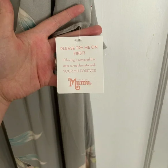 Show Me Your MuMu Gray Floral Maxi Dress - Picture 4 of 7